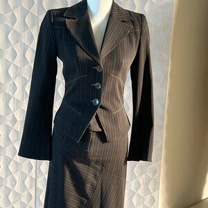 BEBE Vintage Pinstripe Suit - Size 2